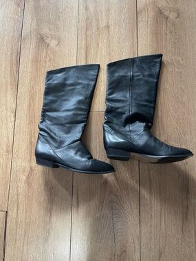 Black Leather Boots